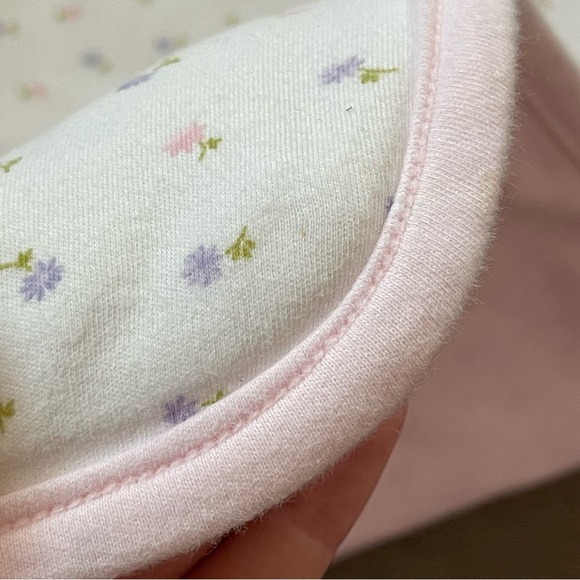 Vintage Gymboree 2001 Pretty in Pink Floral Baby Blanket - Picture 7 of 10